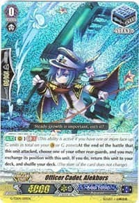 Officer Cadet, Alekbors RRR - G-TD04: Blue Cavalry of the Divine Marine Spirits - Cardfight Vanguard card
