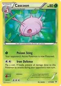 Cascoon - XY - Roaring Skies - Pokemon card