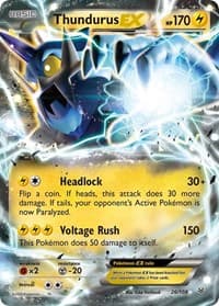 Thundurus EX - XY - Roaring Skies - Pokemon card