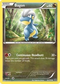 Bagon (54) - XY - Roaring Skies - Pokemon card