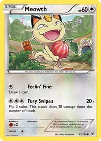 Meowth - XY - Roaring Skies - Pokemon card