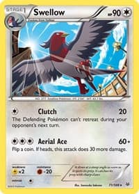 Swellow (71) - XY - Roaring Skies - Pokemon card