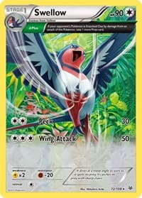 Swellow (72 Delta) - XY - Roaring Skies - Pokemon card