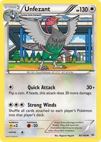 Unfezant (80) - XY - Roaring Skies - Pokemon card