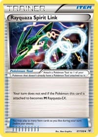 Rayquaza Spirit Link - XY - Roaring Skies - Pokemon card