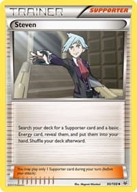 Steven - XY - Roaring Skies - Pokemon card