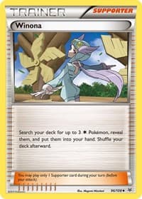 Winona - XY - Roaring Skies - Pokemon card