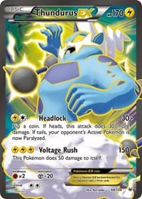 Thundurus EX (98 Full Art) - XY - Roaring Skies - Pokemon card