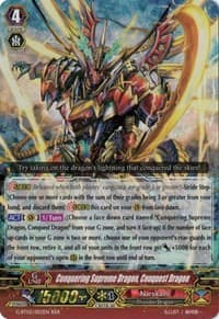 Conquering Supreme Dragon, Conquest Dragon - G-BT02: Soaring Ascent of Gale & Blossom - Cardfight Vanguard card