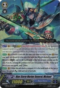 Blue Storm Marine General, Michael - G-BT02: Soaring Ascent of Gale & Blossom - Cardfight Vanguard card