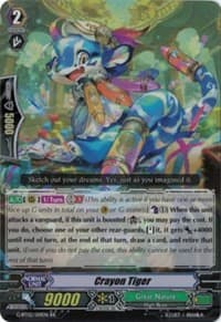 Crayon Tiger - G-BT02: Soaring Ascent of Gale & Blossom - Cardfight Vanguard card