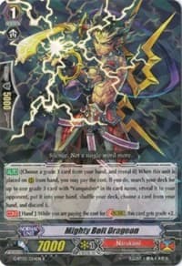 Mighty Bolt Dragoon - G-BT02: Soaring Ascent of Gale & Blossom - Cardfight Vanguard card