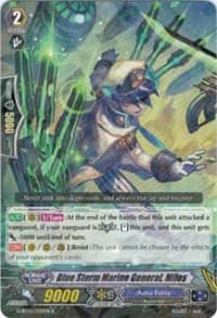 Blue Storm Marine General, Milos - G-BT02: Soaring Ascent of Gale & Blossom - Cardfight Vanguard card