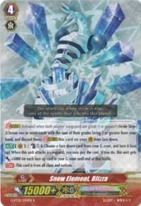 Snow Element, Blizza - G-BT02: Soaring Ascent of Gale & Blossom - Cardfight Vanguard card