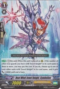 Heat Wind Jewel Knight, Cymbeline - G-BT02: Soaring Ascent of Gale & Blossom - Cardfight Vanguard card
