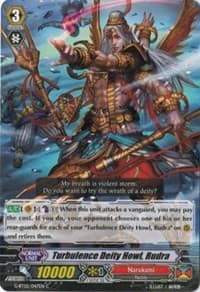 Turbulence Deity Howl, Rudra - G-BT02: Soaring Ascent of Gale & Blossom - Cardfight Vanguard card