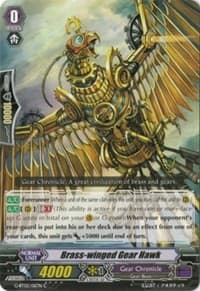 Brass-winged Gear Hawk - G-BT02: Soaring Ascent of Gale & Blossom - Cardfight Vanguard card