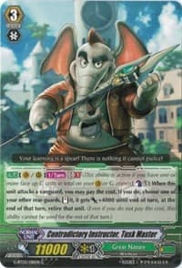 Contradictory Instructor, Tusk Master - G-BT02: Soaring Ascent of Gale & Blossom - Cardfight Vanguard card