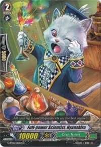 Full-power Scientist, Nyanshiro - G-BT02: Soaring Ascent of Gale & Blossom - Cardfight Vanguard card