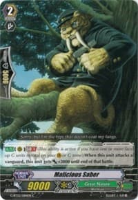 Malicious Saber - G-BT02: Soaring Ascent of Gale & Blossom - Cardfight Vanguard card