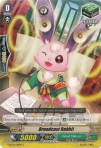 Broadcast Rabbit - G-BT02: Soaring Ascent of Gale & Blossom - Cardfight Vanguard card