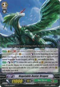 Vegetable Avatar Dragon - G-BT02: Soaring Ascent of Gale & Blossom - Cardfight Vanguard card