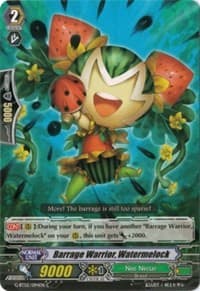 Barrage Warrior, Watermelock - G-BT02: Soaring Ascent of Gale & Blossom - Cardfight Vanguard card