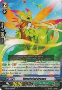 Wheelwind Dragon - G-BT02: Soaring Ascent of Gale & Blossom - Cardfight Vanguard card