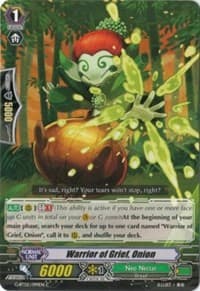 Warrior of Grief, Onion - G-BT02: Soaring Ascent of Gale & Blossom - Cardfight Vanguard card