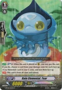 Rain Elemental, Tear - G-BT02: Soaring Ascent of Gale & Blossom - Cardfight Vanguard card