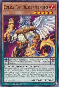 Zefraxa, Flame Beast of the Nekroz - Crossed Souls - YuGiOh card