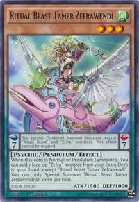 Ritual Beast Tamer Zefrawendi - Crossed Souls - YuGiOh card