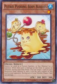 Putrid Pudding Body Buddies - Crossed Souls - YuGiOh card