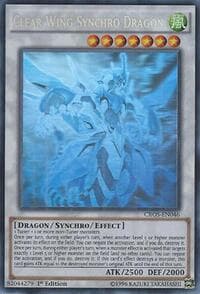 Clear Wing Synchro Dragon (Ghost Rare) - Crossed Souls - YuGiOh card