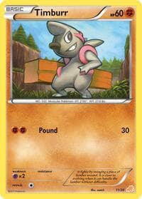 Timburr (#11) - BW Trainer Kit: Excadrill & Zoroark - Pokemon card