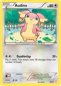 Audino (#18) - BW Trainer Kit: Excadrill & Zoroark - Pokemon card