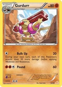 Gurdurr - BW Trainer Kit: Excadrill & Zoroark - Pokemon card