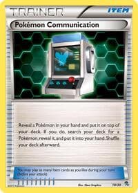 Pokemon Communication (Zoroark) - BW Trainer Kit: Excadrill & Zoroark - Pokemon card