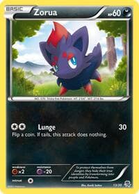 Zorua (#13) - BW Trainer Kit: Excadrill & Zoroark - Pokemon card