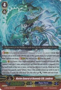 Marine General of Heavenly Silk, Lambros (SP) - G-BT02: Soaring Ascent of Gale & Blossom - Cardfight Vanguard card