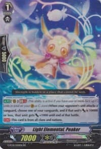 Light Elemental, Peaker - G-FC01: Fighter's Collection 2015 - Cardfight Vanguard card
