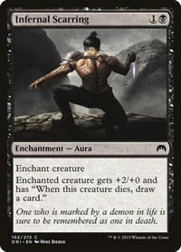 Infernal Scarring - Magic Origins - Magic: The Gathering card