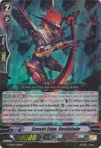 Sunset Edge, Duskblade RRR - G-TD05: Fateful Star Messiah - Cardfight Vanguard card