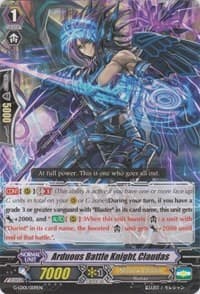 Arduous Battle Knight, Claudas (RRR Foil) - G-Legend Deck Vol.1: The Dark - Cardfight Vanguard card