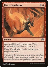 Fiery Conclusion - Magic Origins - Magic: The Gathering card