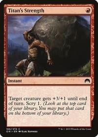 Titan's Strength - Magic Origins - Magic: The Gathering card
