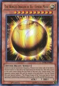 The Winged Dragon of Ra - Sphere Mode - Duelist Pack: Battle City - YuGiOh card