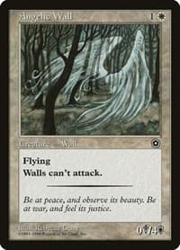 Angelic Wall - Portal Second Age - Magic: The Gathering card